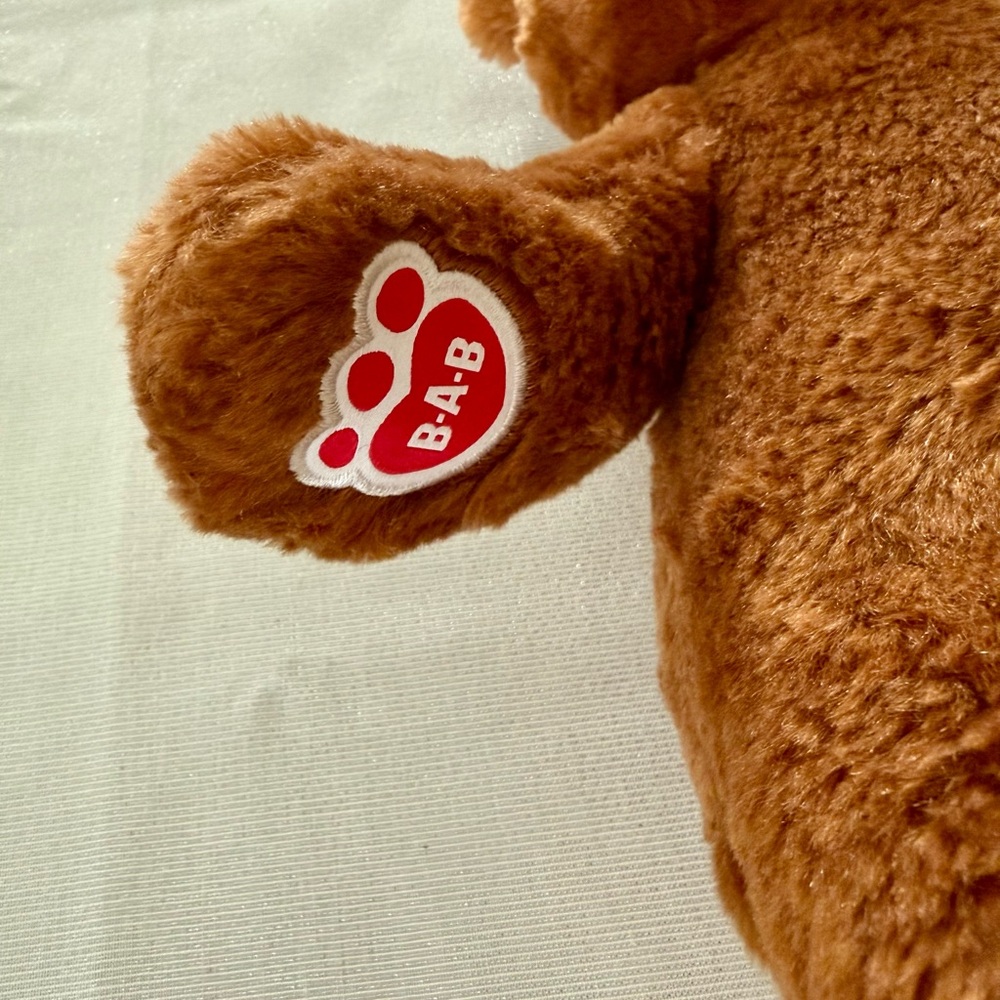 Build a Bear Workshop Happy Birthday Bear Plush Brown Teddy - Picture 4 of 8